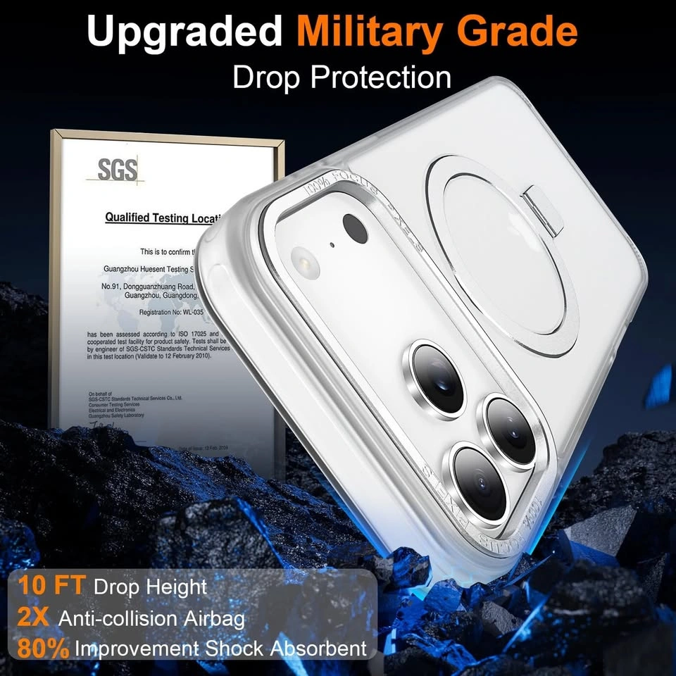Clear MagSafe iPhone Case with Ring Kickstand - photo 4