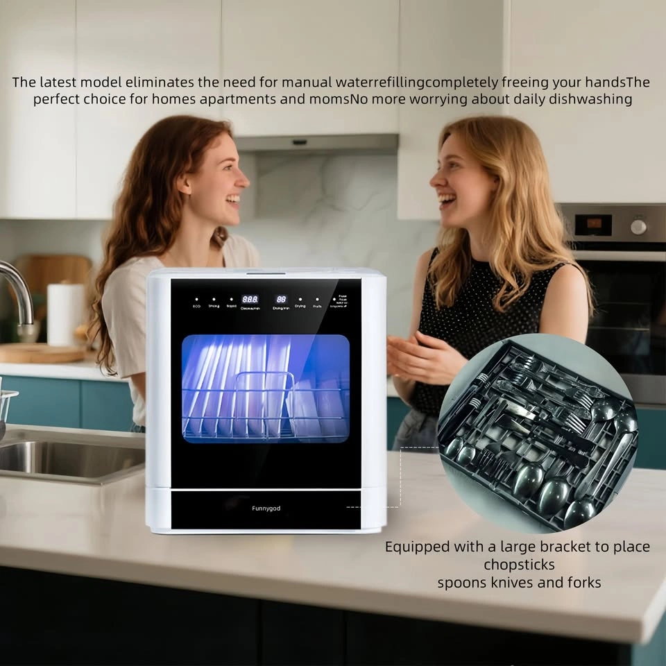 Funnygod Compact Countertop Dishwasher - photo 3