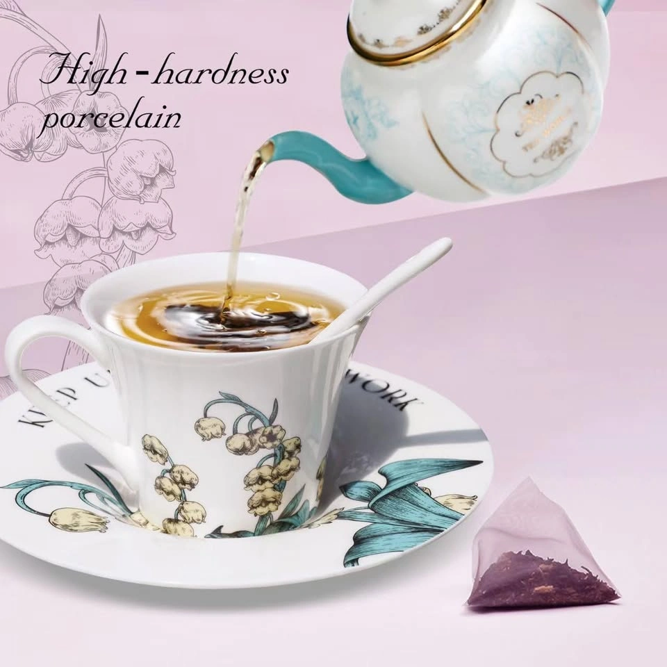 Luxury Porcelain Floral Tea & Coffee Cup Set - photo 3