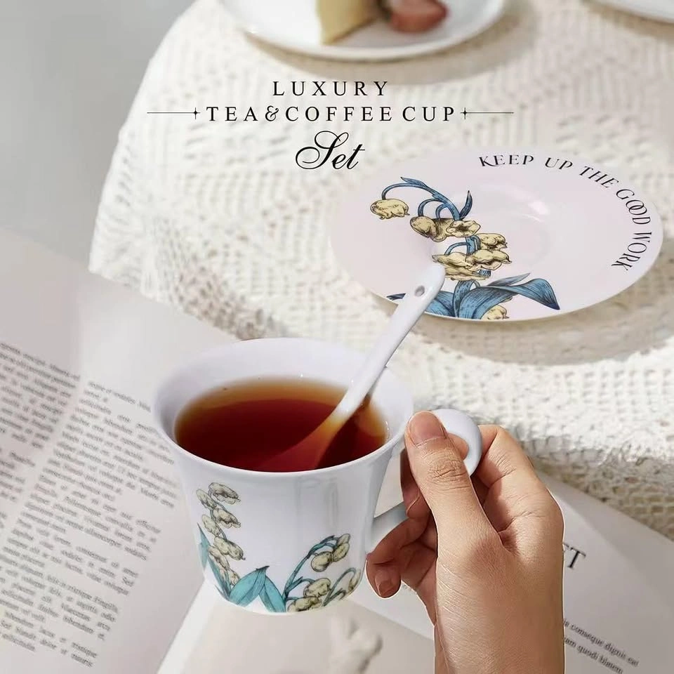Luxury Porcelain Floral Tea & Coffee Cup Set - photo 5