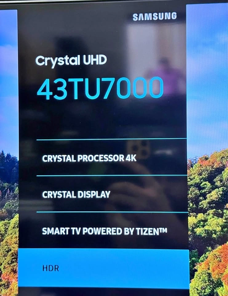 Samsung 43” 4K UHD TV