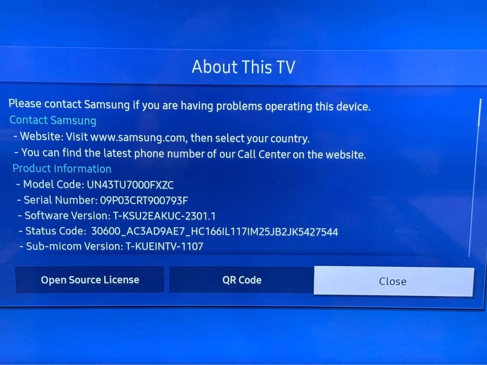 Samsung 43” 4K UHD TV - photo 4
