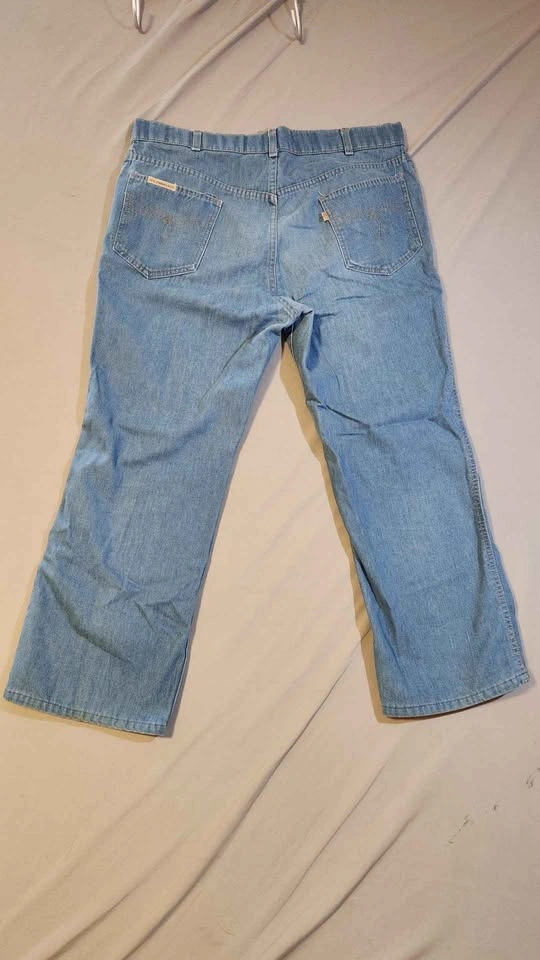 Vtg 80s Levis For Men Skosh More Room Orange Tab Jeans 38x32 Mad - photo 2
