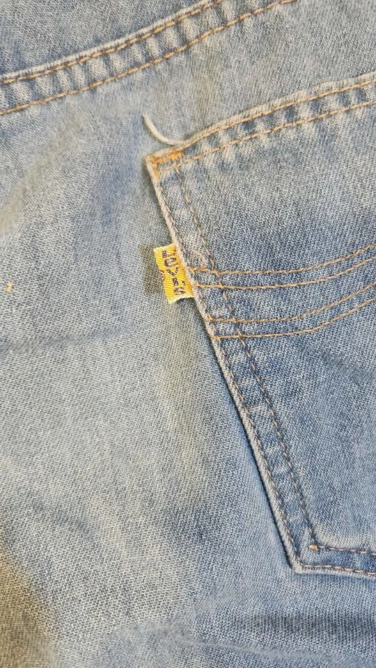 Vtg 80s Levis For Men Skosh More Room Orange Tab Jeans 38x32 Mad - photo 4
