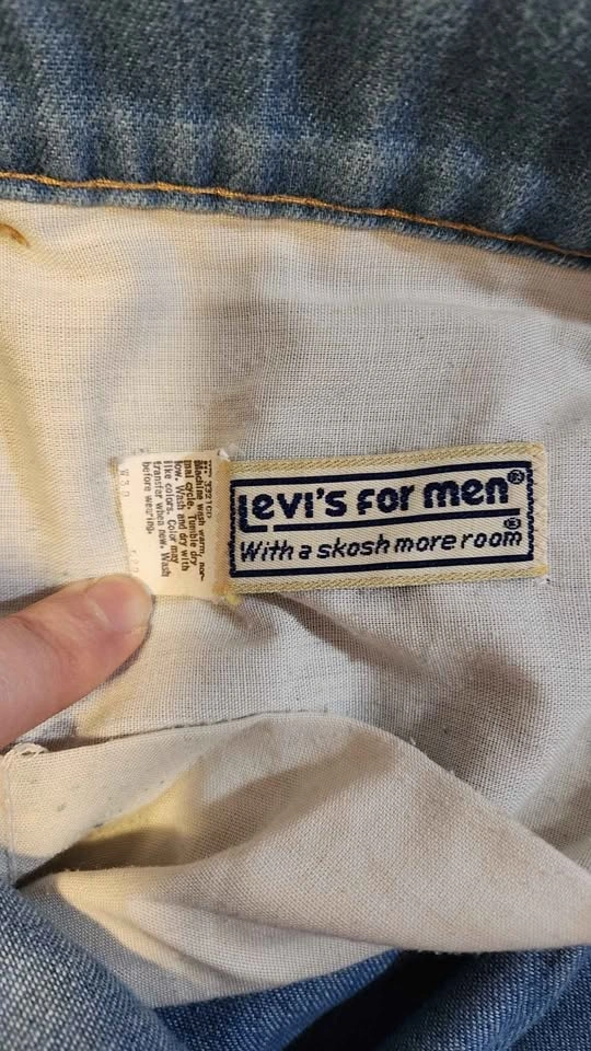 Vtg 80s Levis For Men Skosh More Room Orange Tab Jeans 38x32 Mad - photo 5