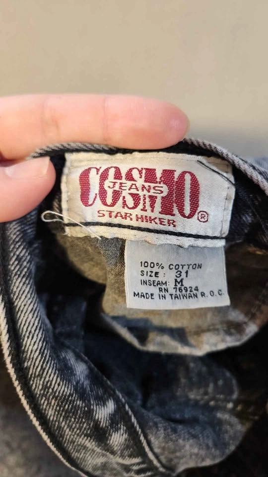 Vintage 80s Cosmo Star Hiker Jeans 31 Tapered Leg Streetwear - photo 4