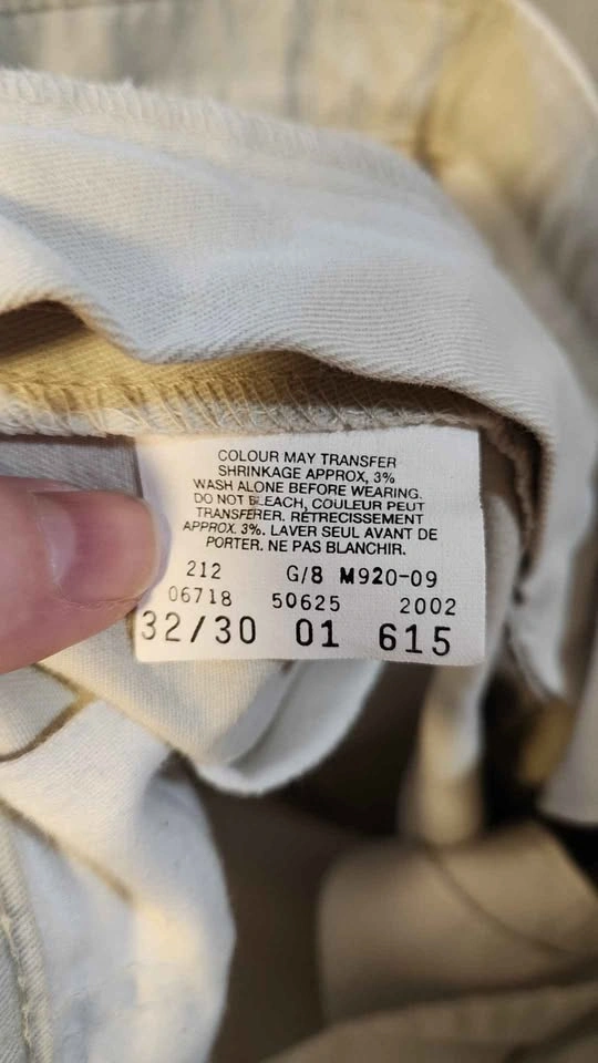 Vintage Y2K Levi’s Khaki Work Pants 32x30 Made in Canada Stone W - photo 4