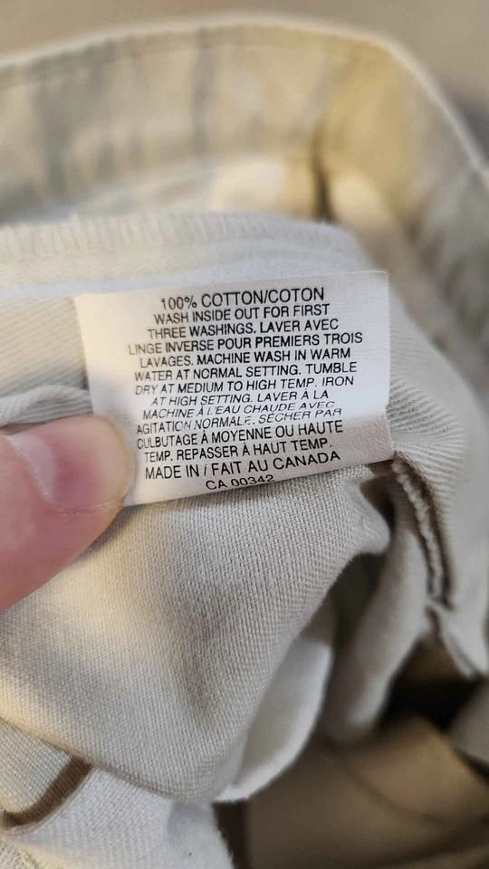Vintage Y2K Levi’s Khaki Work Pants 32x30 Made in Canada Stone W - photo 5