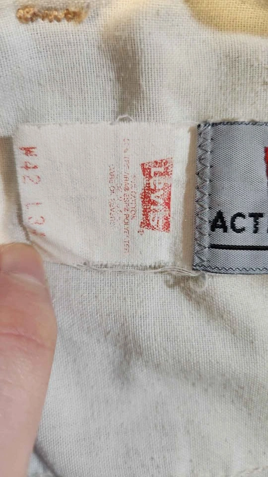 Vintage 1984 Levi’s Action Jeans 42x32 Orange Tab USA Made - photo 5