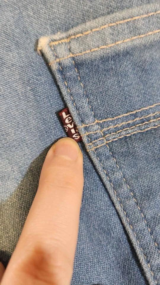 Vtg 80s Levis Action Jeans Orange Tab 40x29 Made in USA - photo 3