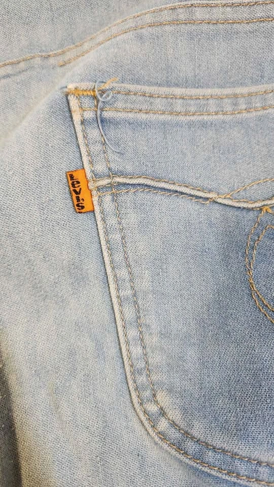 Vtg 80s Levis For Men Skosh More Comfort Orange Tab Jeans 38X32 - photo 3