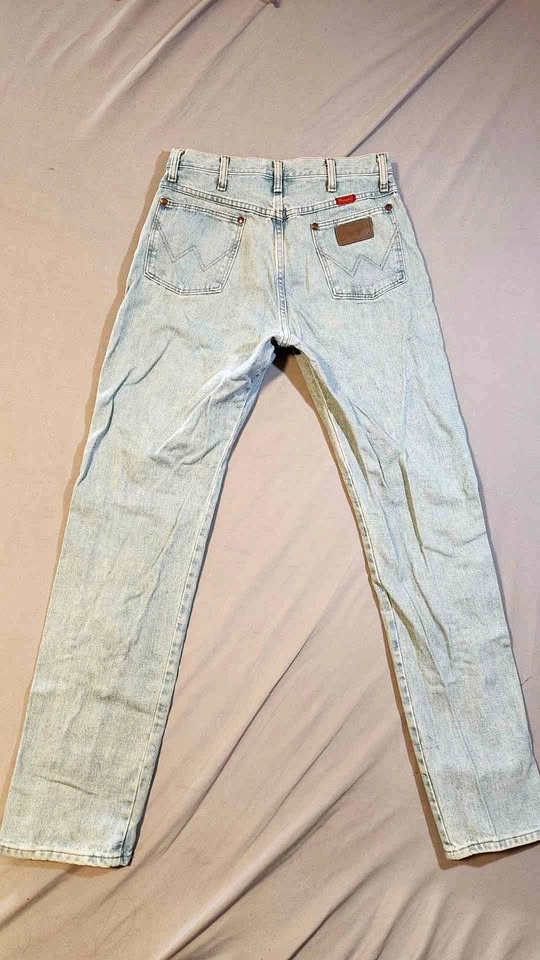 Vtg 80s Wrangler 14MWZ Cowboy Cut Jeans 13x34 High Rise Made in