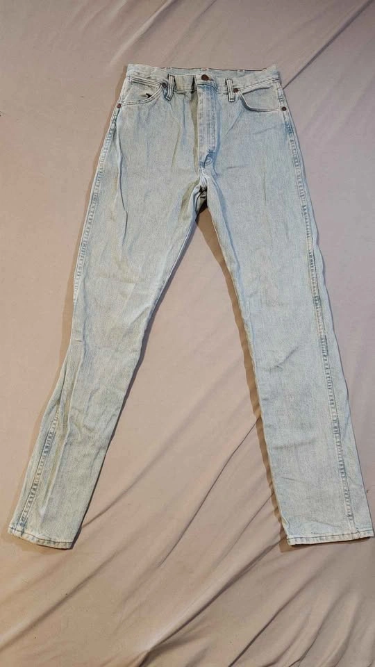 Vtg 80s Wrangler 14MWZ Cowboy Cut Jeans 13x34 High Rise Made in - photo 2