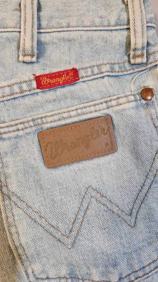 Vtg 80s Wrangler 14MWZ Cowboy Cut Jeans 13x34 High Rise Made in - photo 3