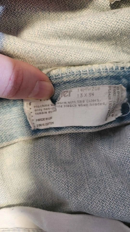 Vtg 80s Wrangler 14MWZ Cowboy Cut Jeans 13x34 High Rise Made in - photo 4