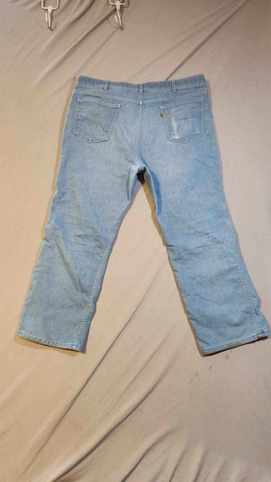 Vintage 80's Levi’s Orange Tab 42x30 Skosh More Room Jeans Blue - photo 2