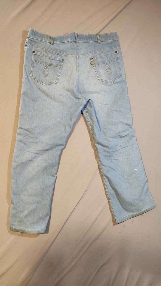 Vtg 70s Levis For Men Skosh More Comfort Orange Tab Jeans 40x34 - photo 3