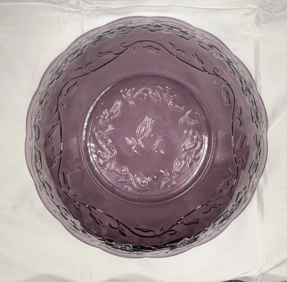 Princess House Fantasia Amethyst Crystal Serving Bowl - photo 4