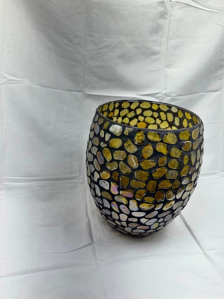 PartyLite Aurora Mosaic Hurricane Candle Holder
