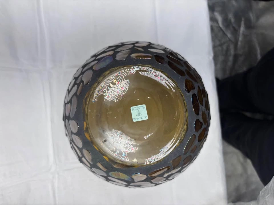 PartyLite Aurora Mosaic Hurricane Candle Holder - photo 4
