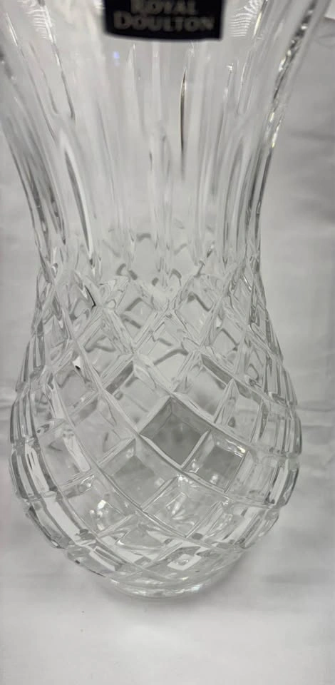 Royal Doulton Crystal Vase Diamond Cut - photo 4