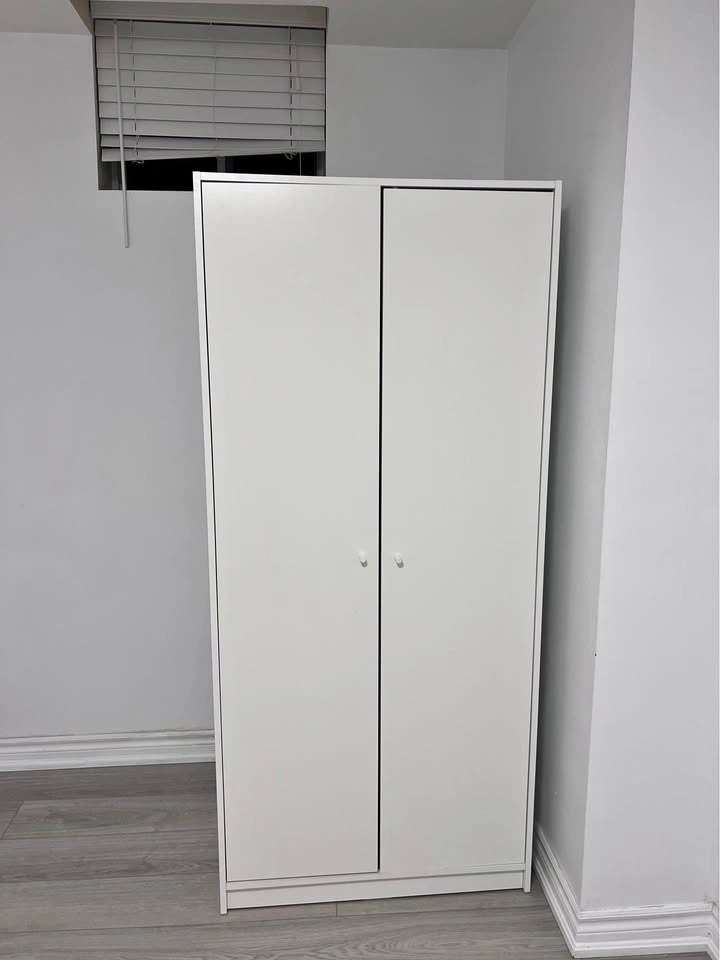 White Two-Door Wardrobe IKEA
