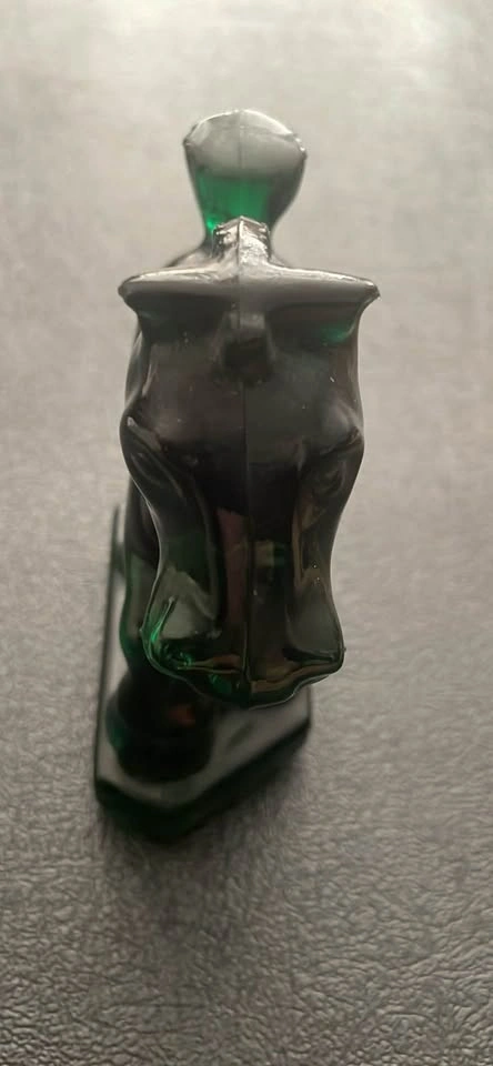 1982 Heisey Oscar Plug Horse Figurine- HCA82 - Green Glass - photo 4