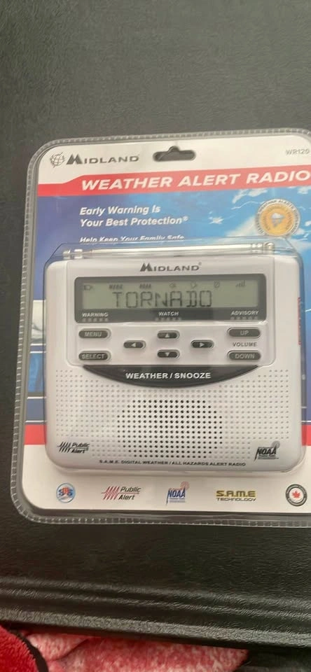 Weather Alert Radio with Alarm Clock - Never Out of Box