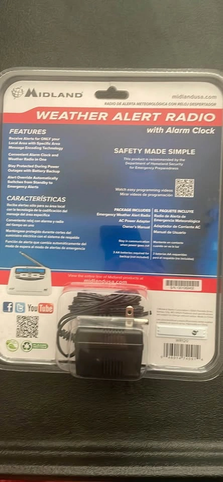 Weather Alert Radio with Alarm Clock - Never Out of Box - photo 4