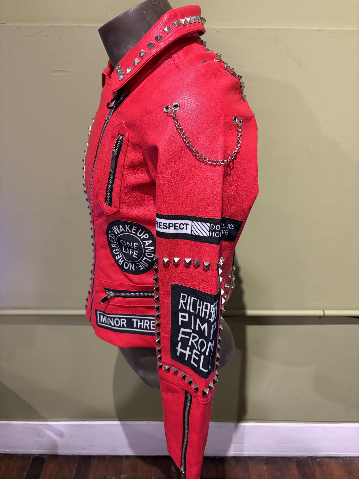 Robert Phillipe Women Jacket Red Studs Regular Fit - photo 4