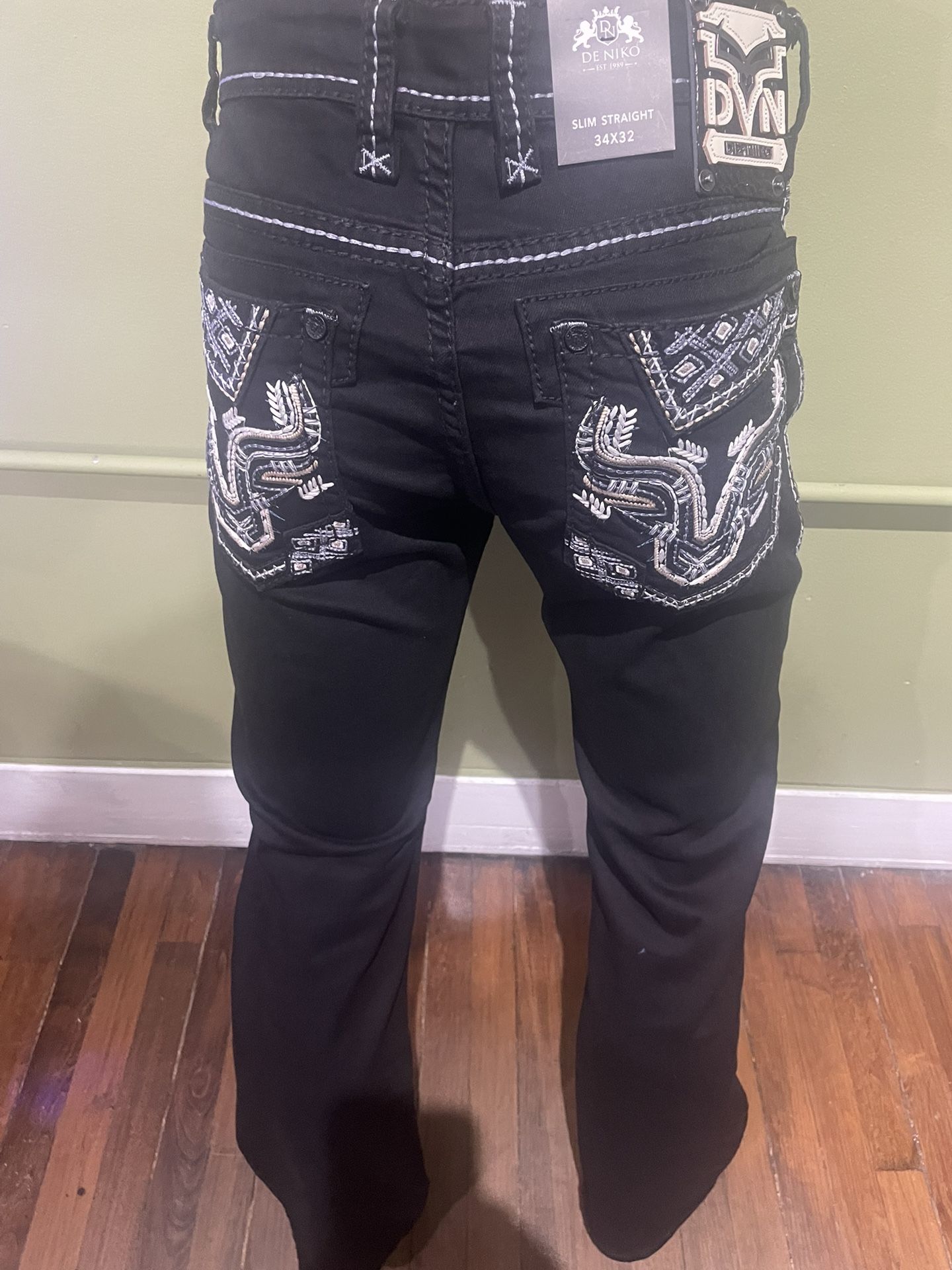 Deniko Jeans Black Premium Slim Straight