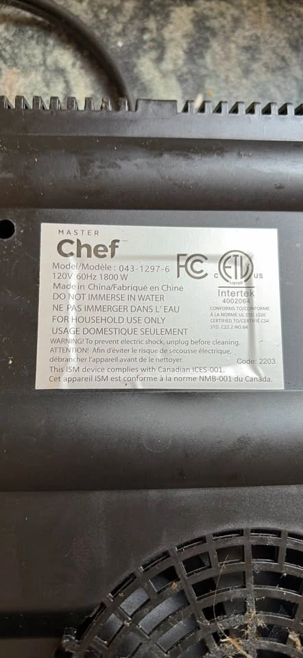 Master Chef Induction Cooktop - photo 2