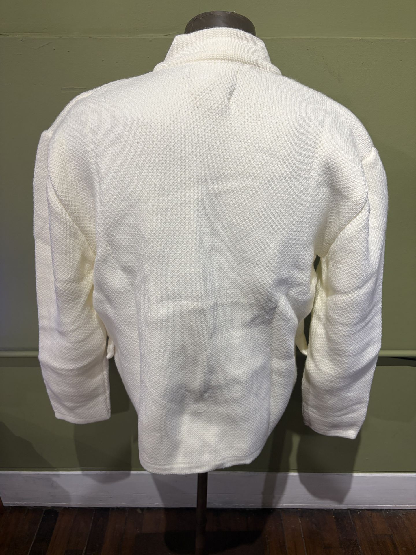LCR Sweater Jacket Off White Military Regular Fit - photo 3
