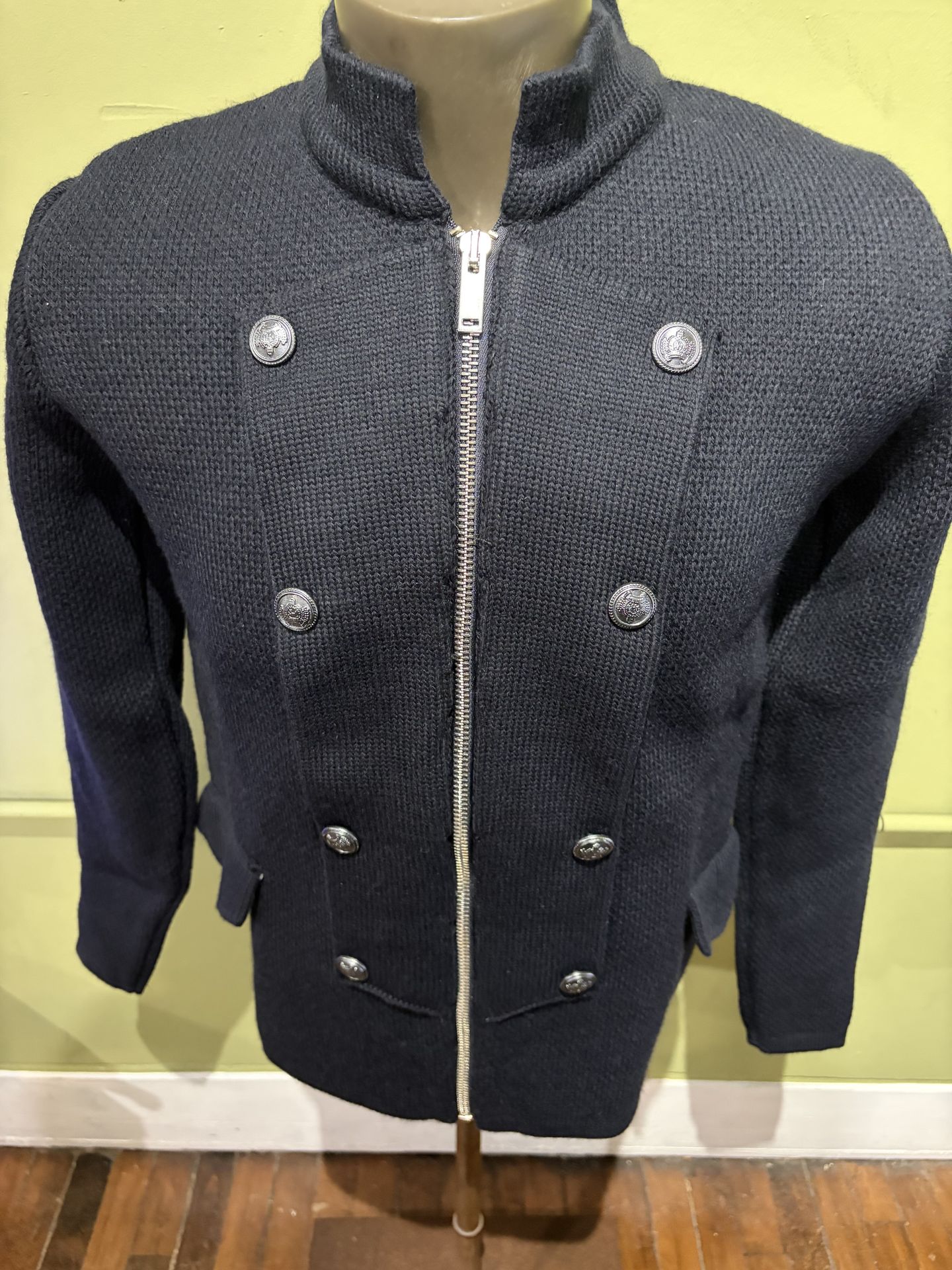 LCR Sweater Jacket Navy Military Modern Fit