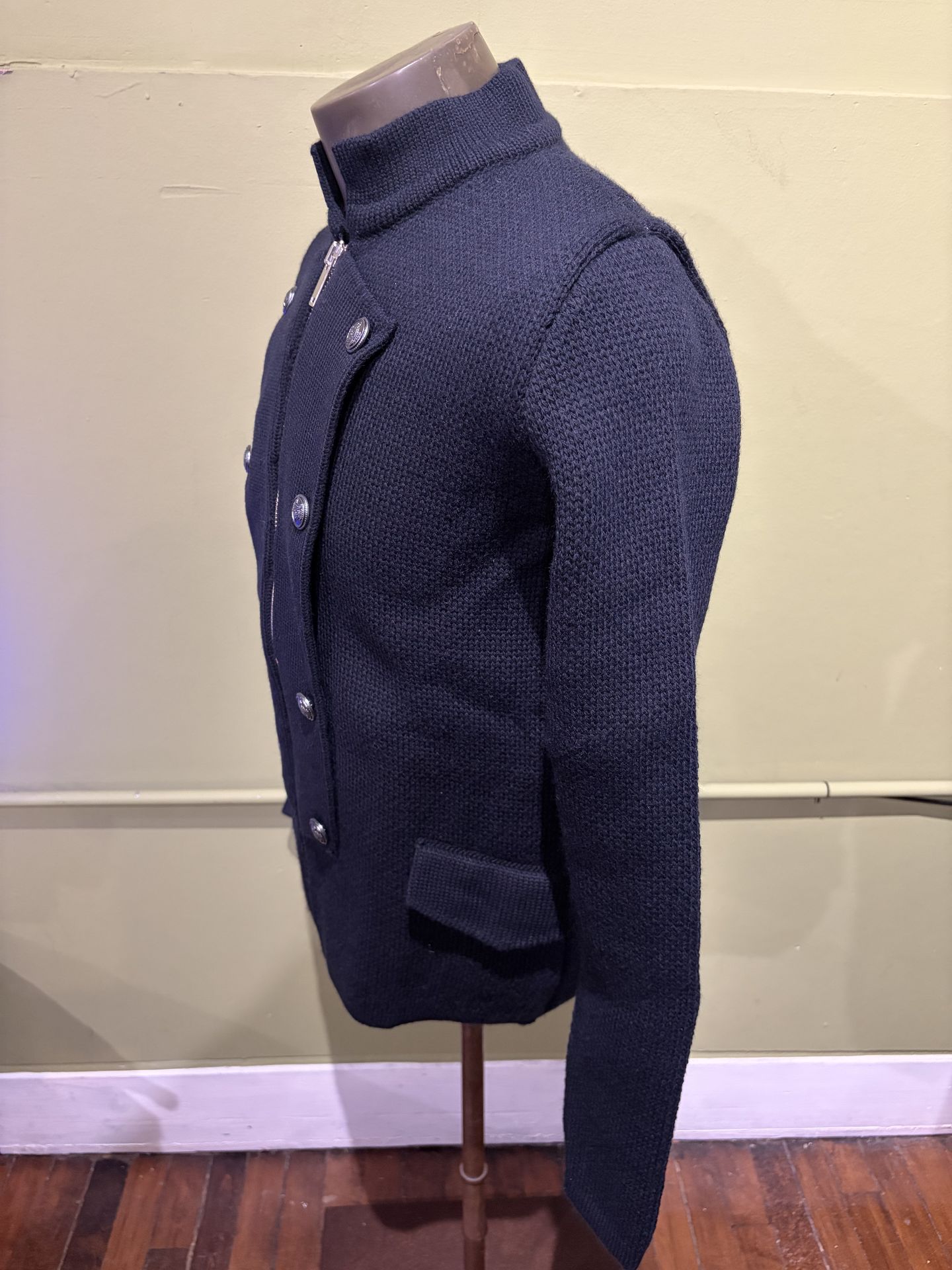 LCR Sweater Jacket Navy Military Modern Fit - photo 3