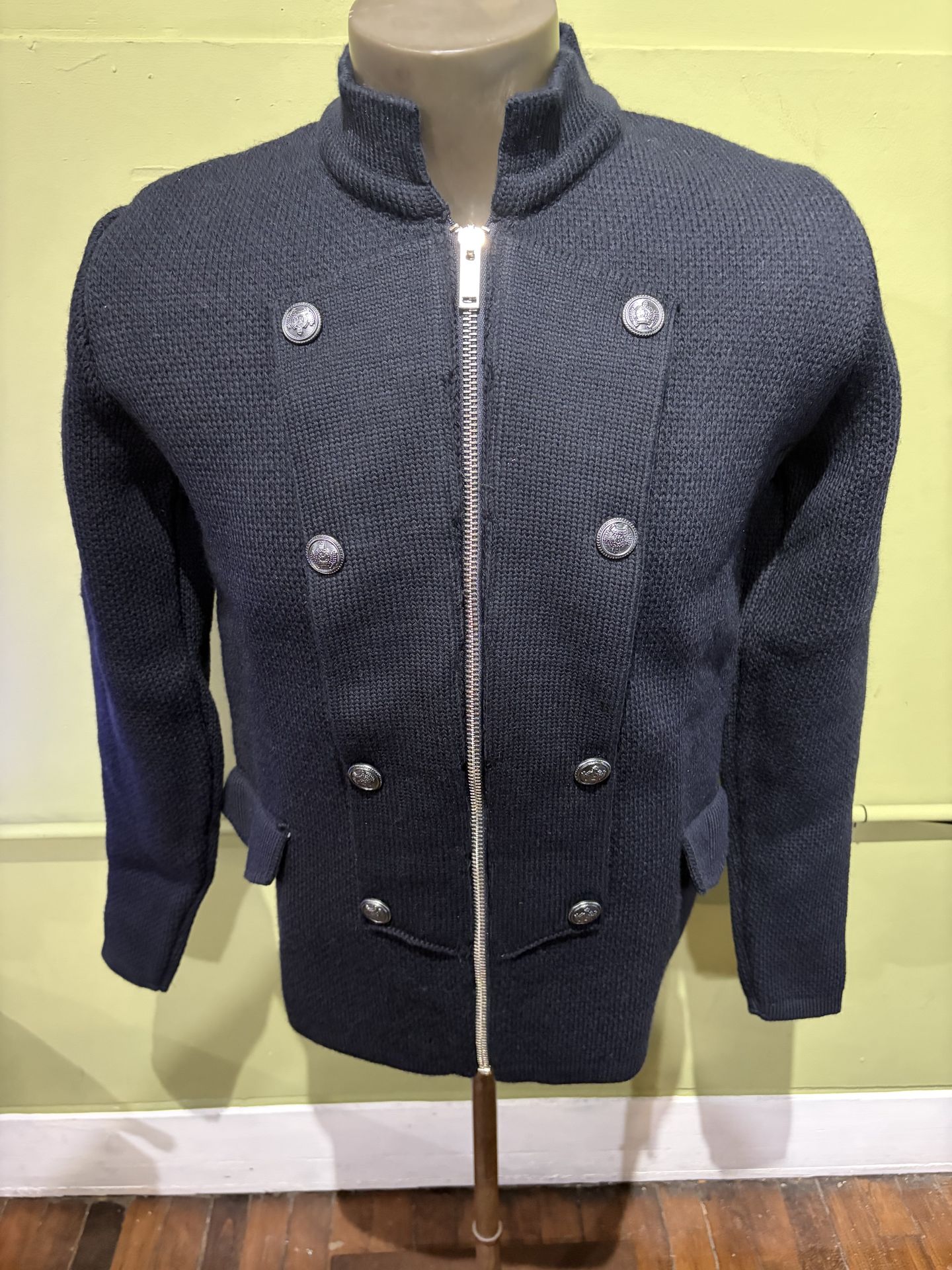 LCR Sweater Jacket Navy Military Modern Fit - photo 4