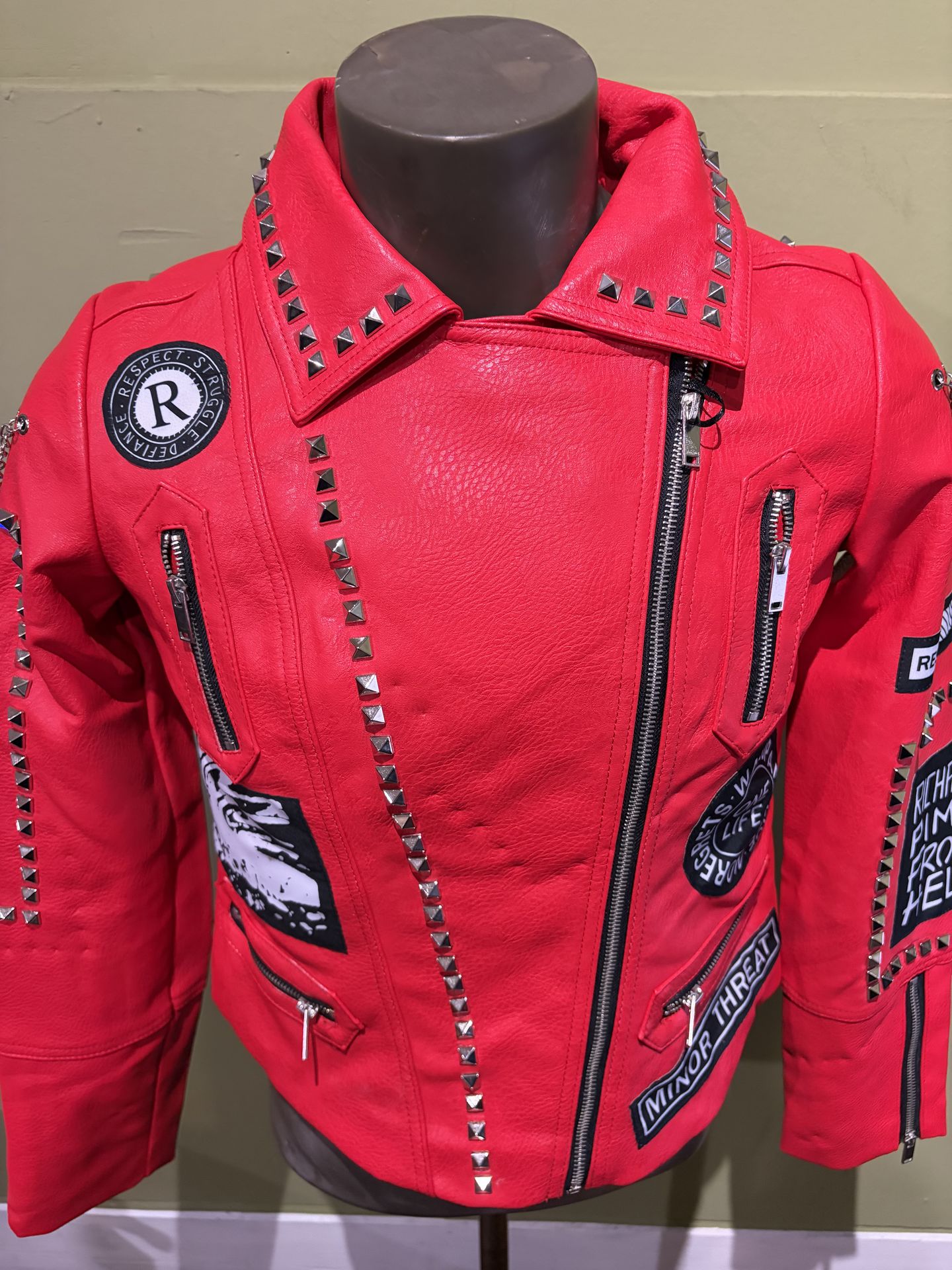 Robert Phillipe Women Jacket Red Studs Regular Fit - photo 5