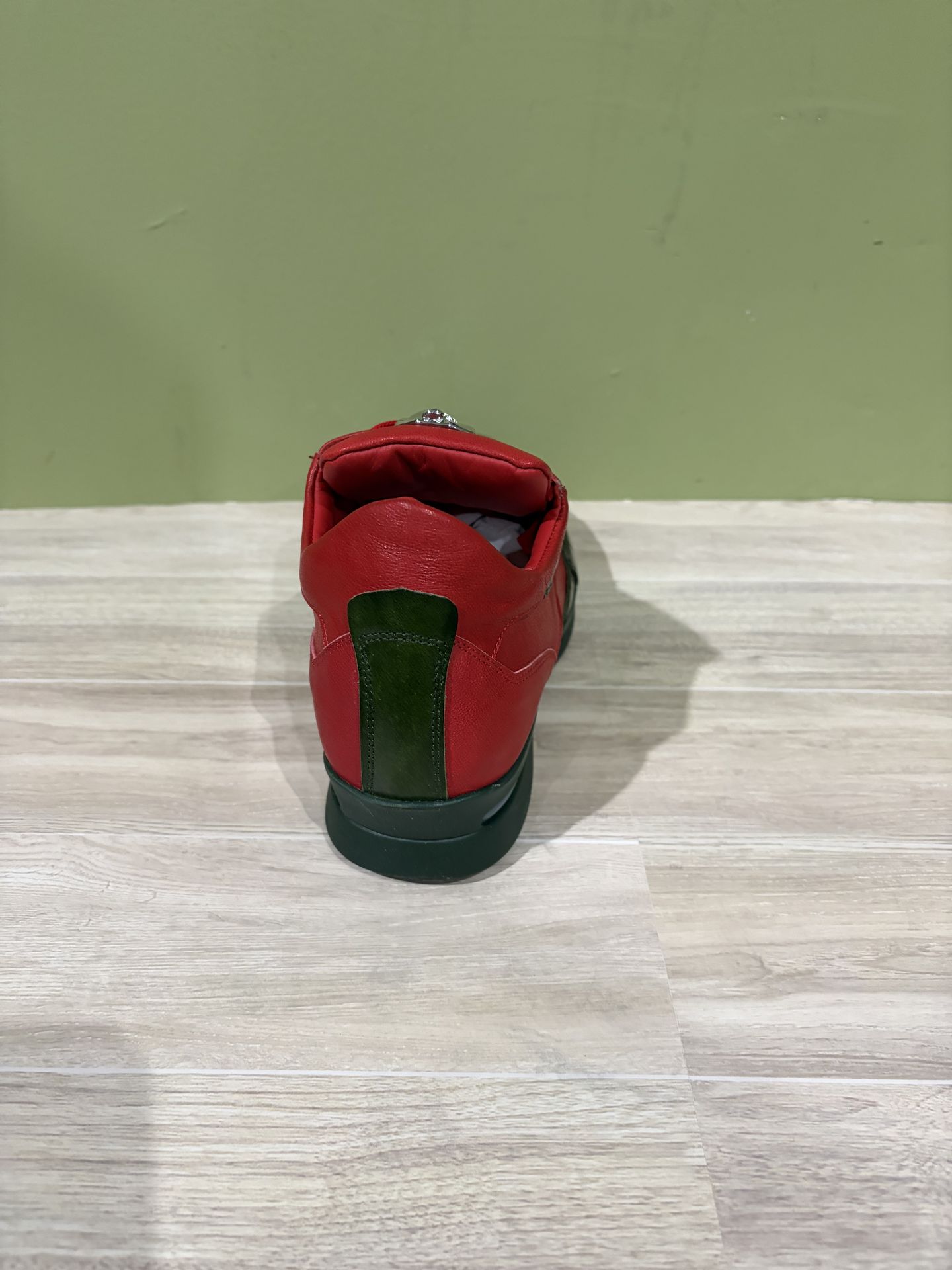 Fennix Shoes Casual Alligator/Calf Green/Red - photo 4