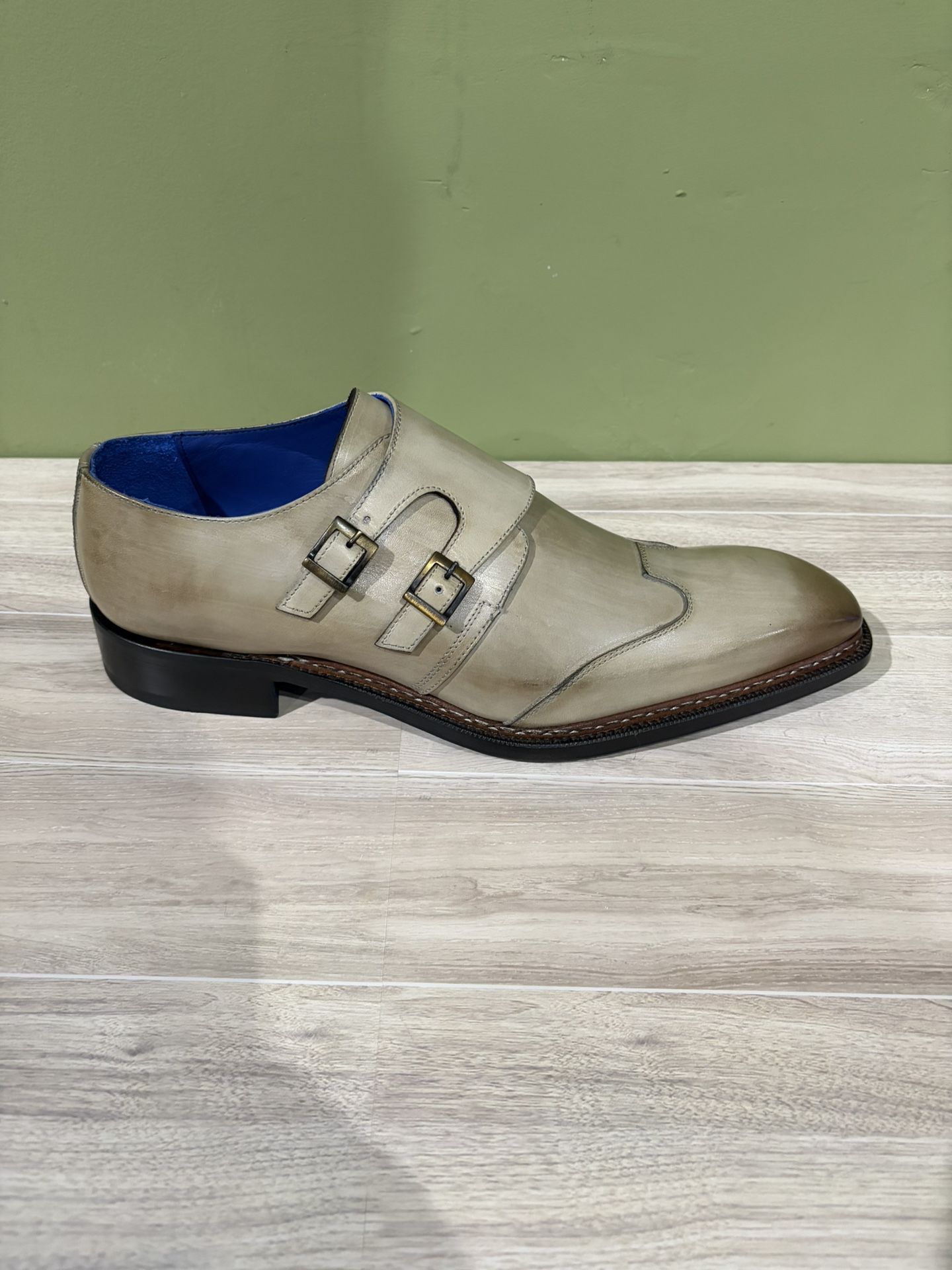 Emilio Franco Dress Shoes Taupe Double Monk Strap 13 - photo 2
