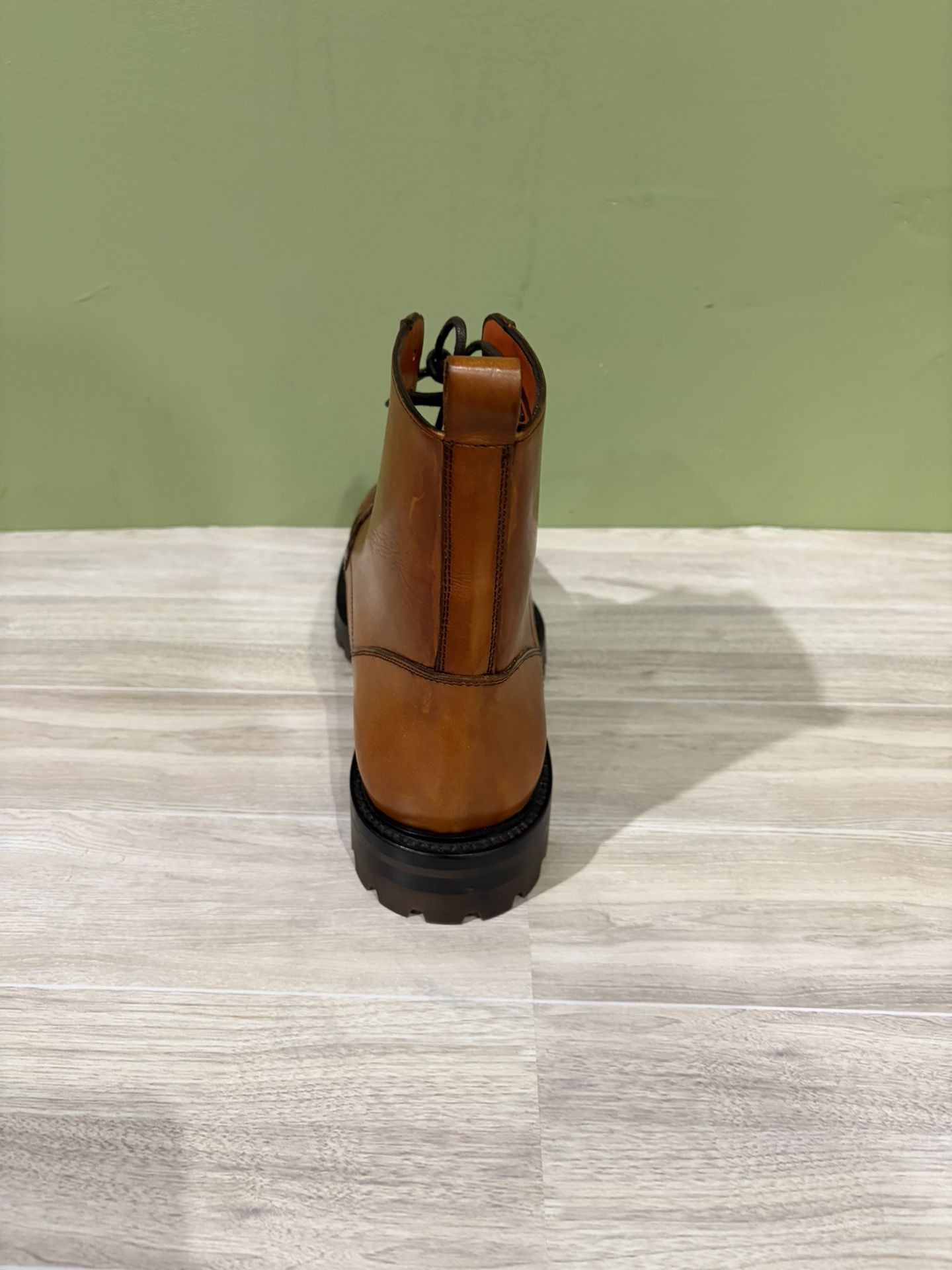 Fennix Italy Combat Boot Cognac Calf/alligator Captoe 10 - photo 4
