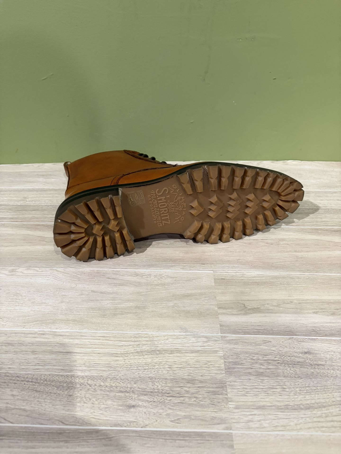Fennix Italy Combat Boot Cognac Calf/alligator Captoe 10 - photo 5