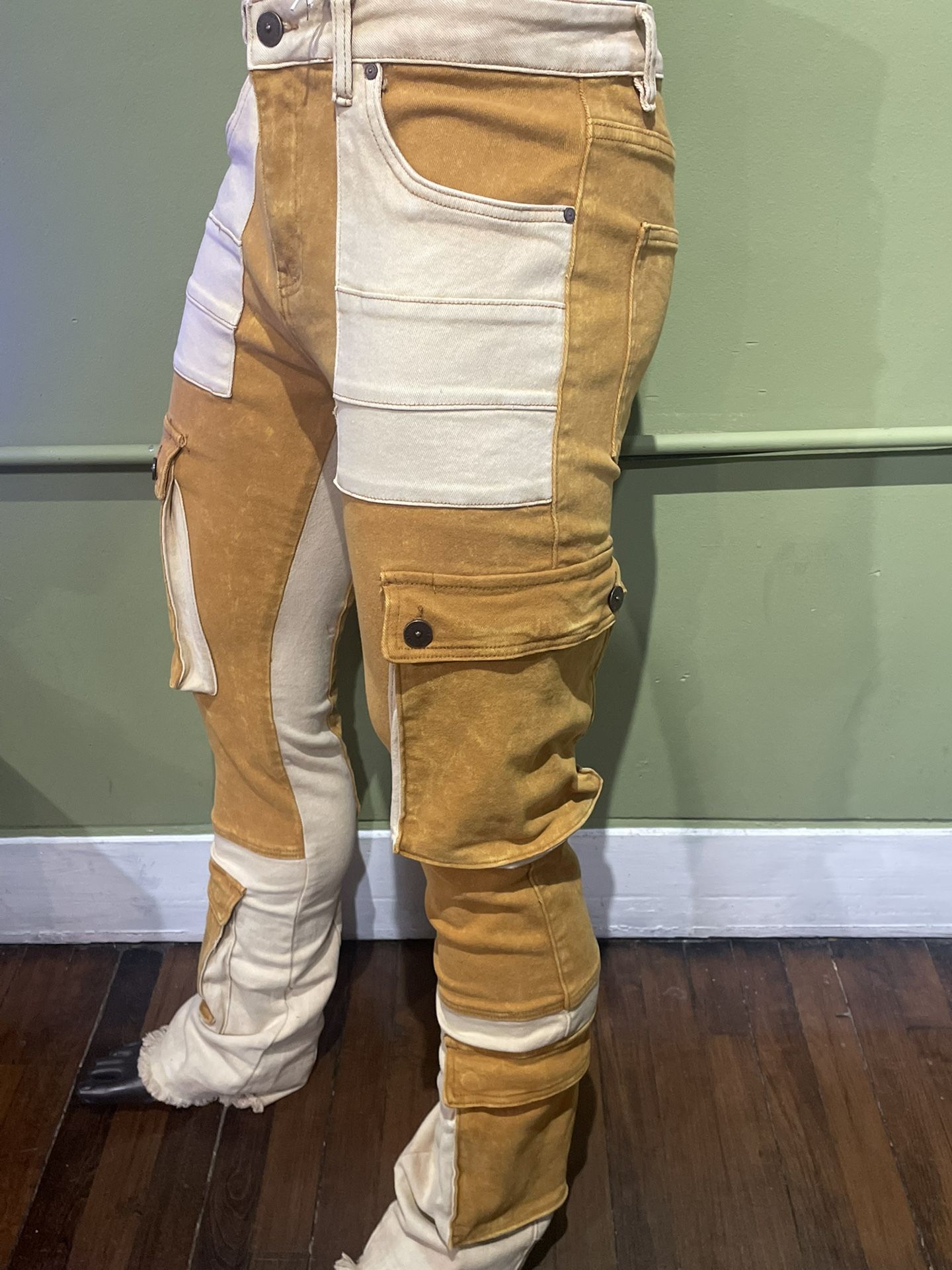 B&M Jeans Cargo Timber Stack Flare Fit Stretchy - photo 3