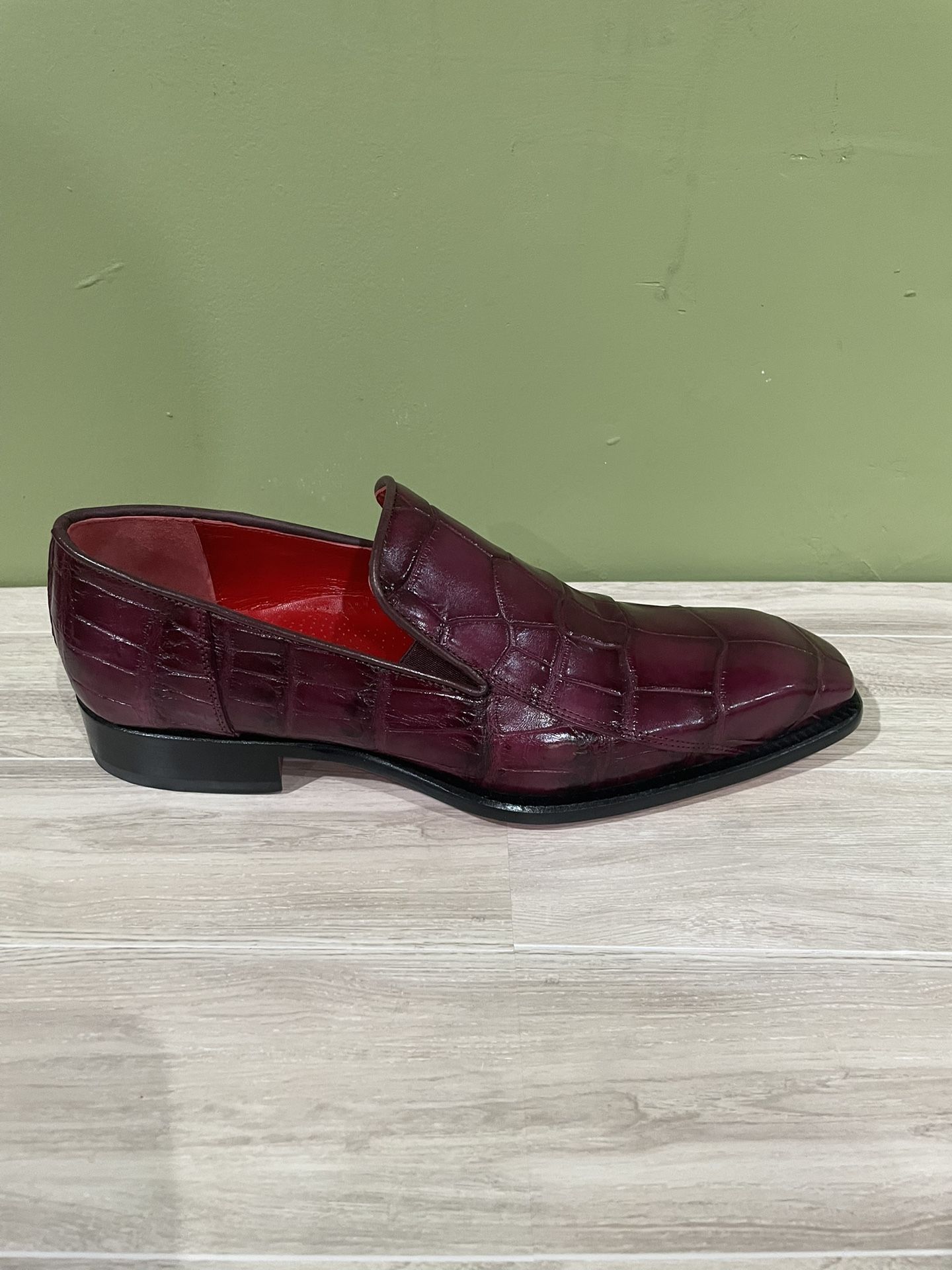 Fennix Italy Shoes Dressy Alligator Burgundy Sz 10 - photo 2