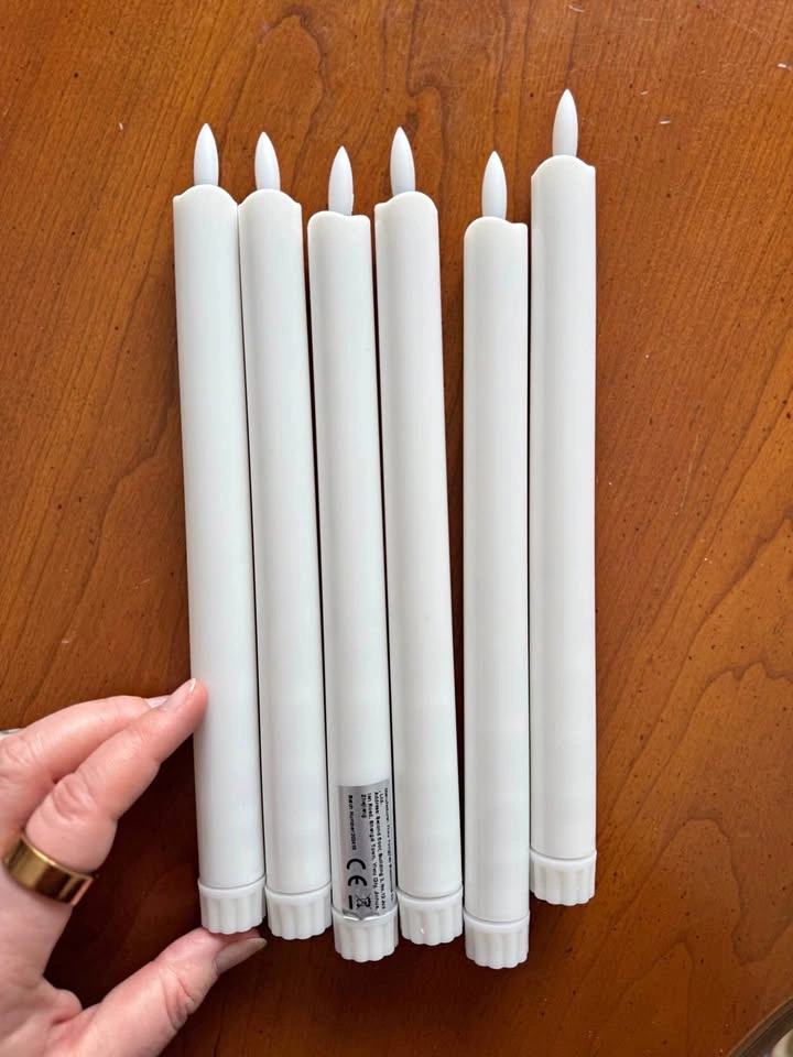 6 Battery Operated Tall Candles