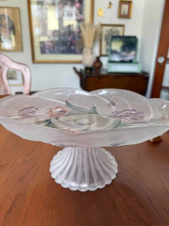 Vintage Floral Oval Cake Stand - photo 4