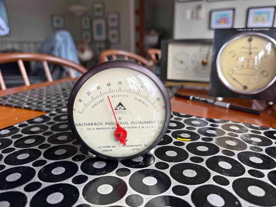 Antique humidity thermometer