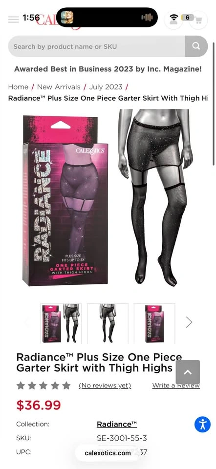 New unopened one piece garter skirt