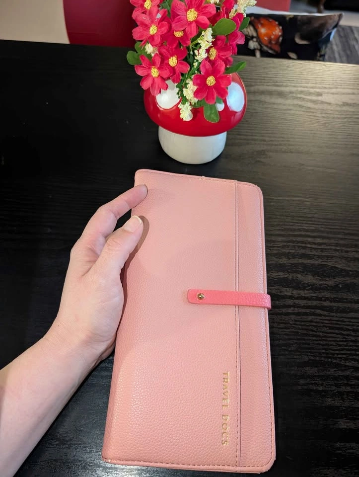 LOVE & LORE Pink Travel Docs Wallet - passport wallet, travel do - photo 4