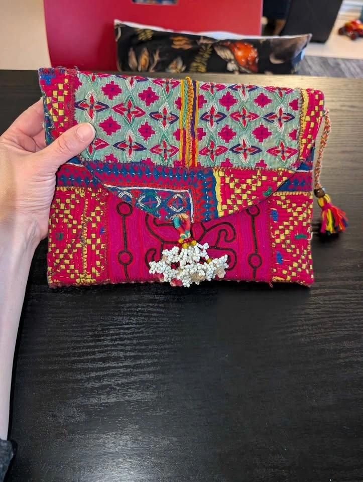 Boho Patchwork Embroidered Clutch Bag - photo 3