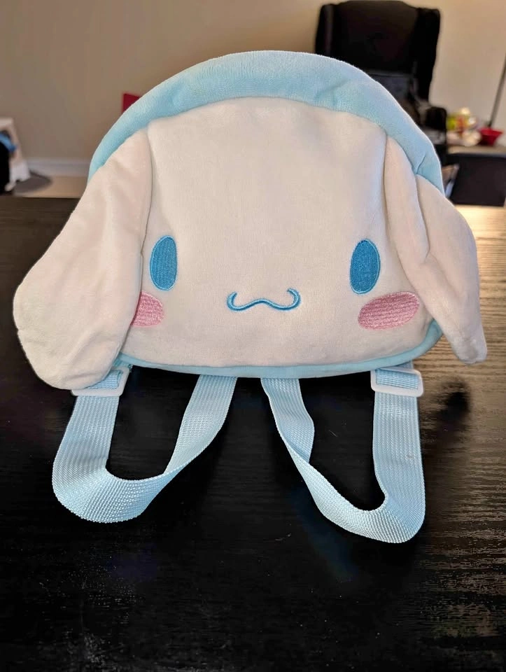 MINISO Cinnamoroll Plush Backpack - Cute Girls Backpack